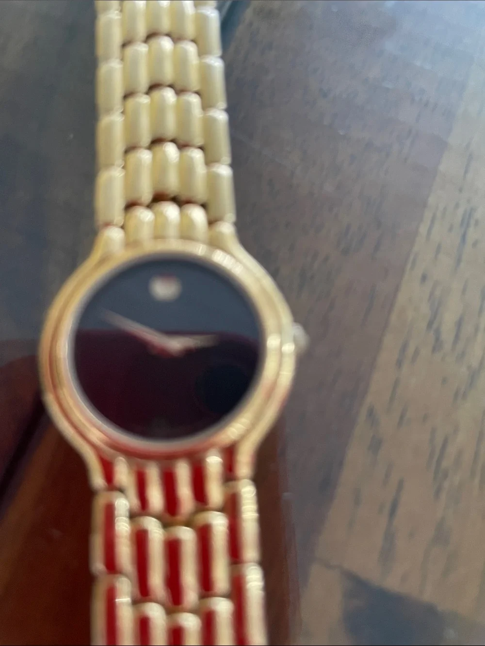 Elegant Gold-Tone Smartwatch with Black Dial. Excellent condition. Like new